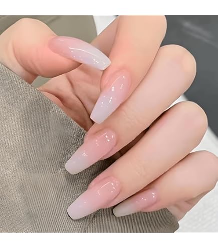 Amazon | ネイルチップ 24枚入 ラウンド ミディアム ラウンド つけ爪